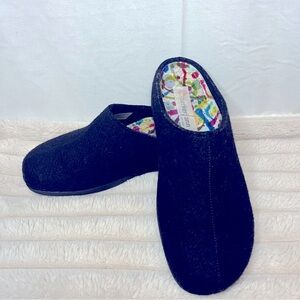 Berkemann Wool Felt Mule/Clogs Womens Sz US 8 EU 40  Scandi Style